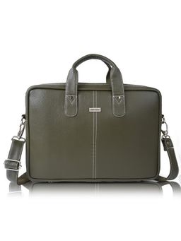 VENEER - Green Casual Unisex Laptop Compartment Fit-13 inch Laptop Bag (Medium)