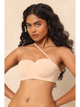 Krvvy - Beige Premium Padded Strapless Convertible Multi-Way Seamless Bra