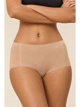 Krvvy - Airsoft Women's Beige High Coverage Seamless and Breathable Fit Boy Shorts
