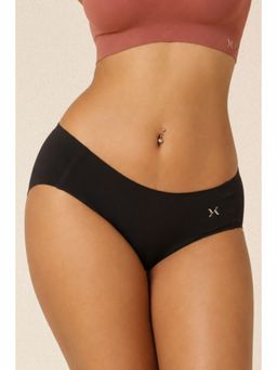 Krvvy - Black Breeze Seamless Mid-Waist with Ventilation Holes Panty