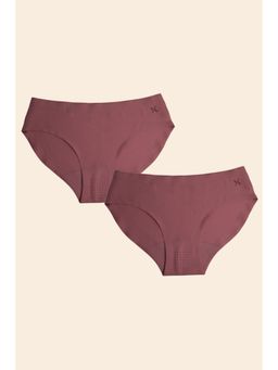 Krvvy - Premium Seamless Bikini Underwear Low Rise Panties Set of 2 with Cotton Gusset