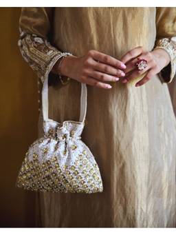 Fizzy Goblet - White Magic Hour Potli Bag