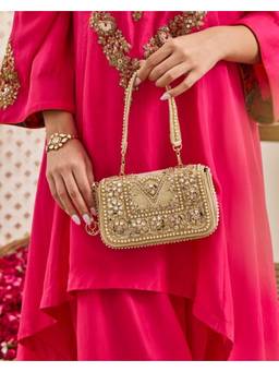 Fizzy Goblet - Gold Mirror Sling Bag