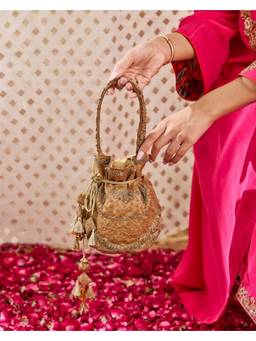 Fizzy Goblet - Gold Shine All Night Potli Bag
