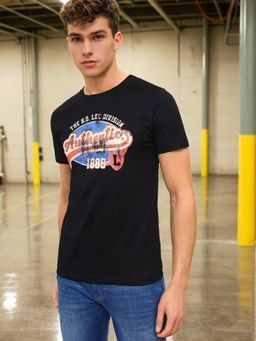 Lee - Mens Graphic Print Black T-Shirt (Slim)
