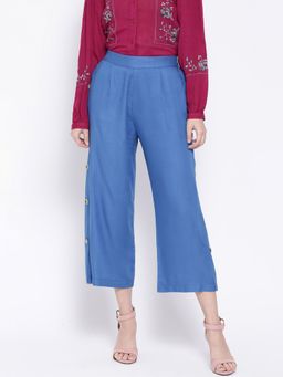 Oxolloxo - Ocean Blue Kyoto Scrunch Trouser