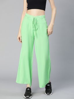 Oxolloxo - Blinky Green Solid Trouser with Belt (Set of 2)