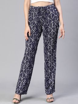 Oxolloxo - Navy Blue Printed Drawstring Pant