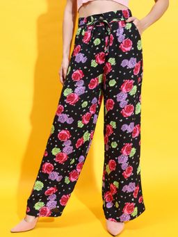 Oxolloxo - Multi-Color Floral Print Pant with Belt (Set of 2)