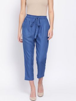 Oxolloxo - Ocean Blue Solid Inspires Drawstring Pant