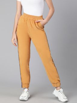 Oxolloxo - Platinum Beige Elasticated Corduroy Joggers