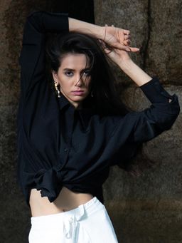 PINACOLADA - Women's Onyx Black Croc Shirt