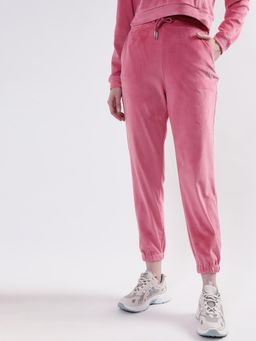 ELLE - Womens Dusty Pink Solid Joggers