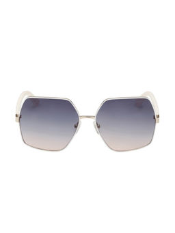 Guess - Women Full UV Protected Gradient Blue Lens Square Sunglasses (58)