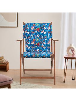 Chumbak - Bistro Folding Chair India Paisleys Blue