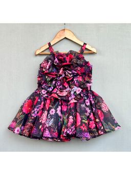 LABEL NEETI - Multi-Color 3D Flower Applique Dress