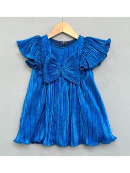 LABEL NEETI - Royal Blue with Oversized Bow Party Dress