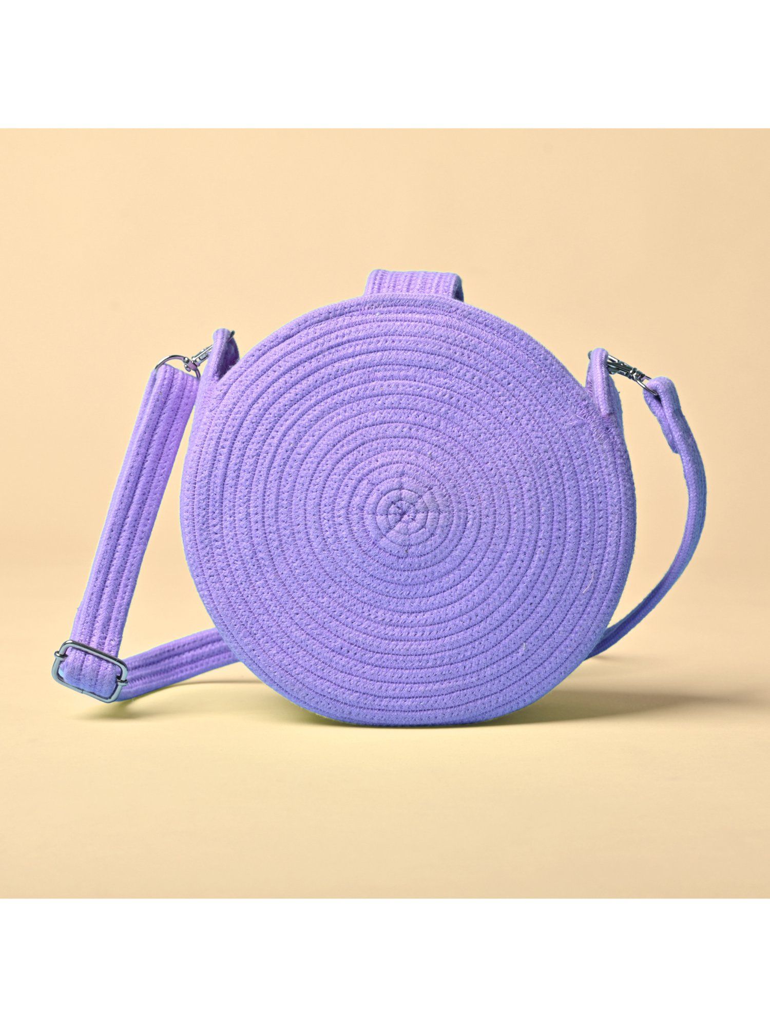 Buy Zolo Label Mini Moon Shaped Lilac Crossbody Bag Online