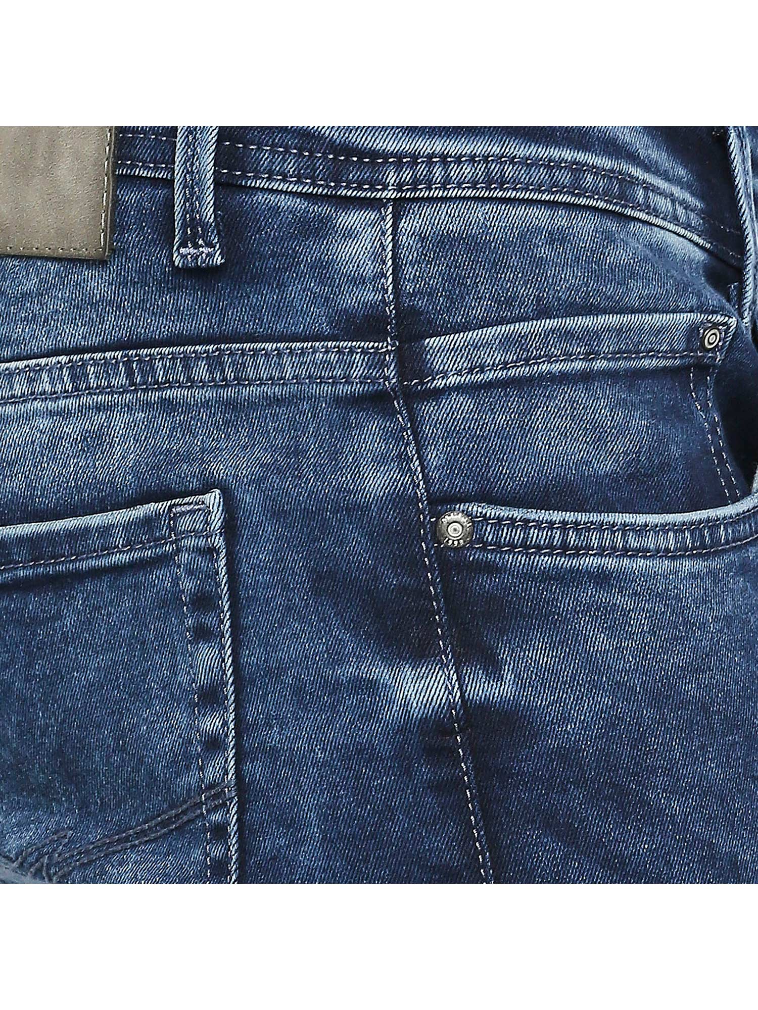 Buy Mufti Dark Blue Mens Skinny Jeans 