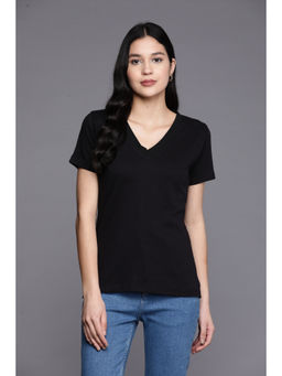 PINKSKY - Womens Cotton Black T-Shirt