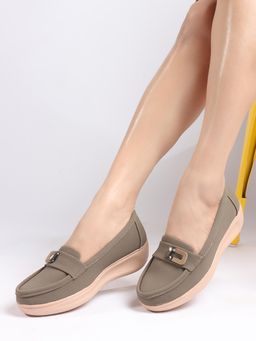 Aroom - Women Brown Loafers