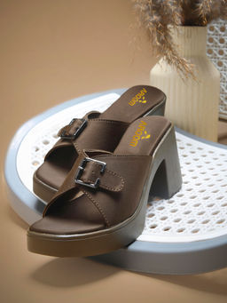 Aroom - Women Brown Sandal Heels