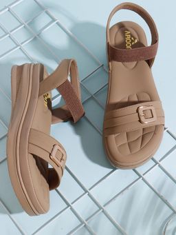 Aroom - Women Beige Sandals
