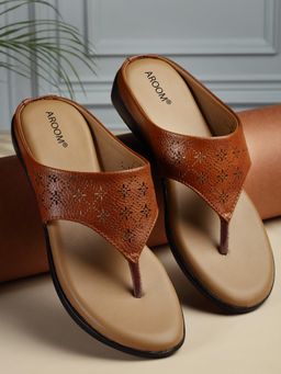 Aroom - Women Tan Trendy Sandals