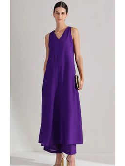 SUTRA CLOTHING - Purple Cotton Solid Kurta with Palazzo