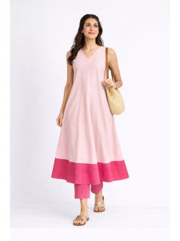 SUTRA CLOTHING - Pink Cotton Solid Kurta with Pant