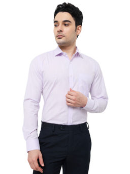 Park Avenue - Slim Fit Solid Medium Purple Shirt
