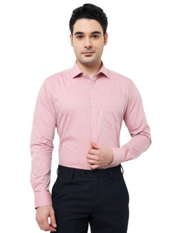 Park Avenue - Slim Fit Solid Medium Pink Shirt