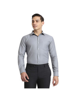 Park Avenue - Slim Fit Solid Dark Grey Shirt