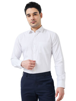 Park Avenue - Slim Fit Solid White Shirt
