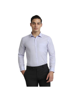 Park Avenue - Slim Fit Solid Medium Purple Shirt