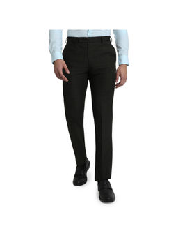 Park Avenue - Regular Fit Checks Dark Brown Trousers