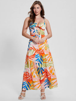 Guess - Multi Viscose Printed Layered Maxi Dress
