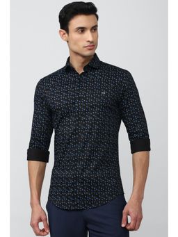 Peter England - Men Black Super Slim Fit Formal Shirt