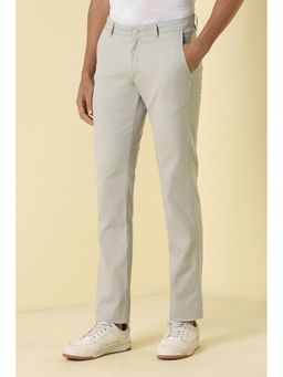 Allen Solly - Grey Casual Textured Trousers