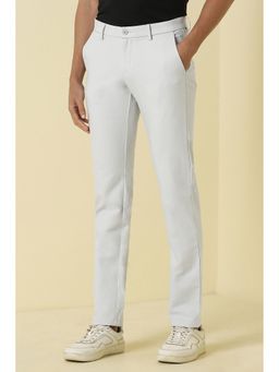Allen Solly - Grey Casual Solid/Plain Trousers