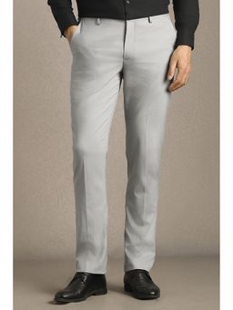 Louis Philippe - Grey Formal Textured Trousers
