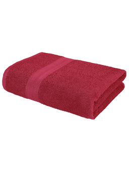 Story@Home - Bedspun Wine Red 100% Cotton Terry Towel 1 U Bath Towel