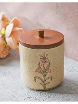 Fabindia - Beige Nirja Ceramic Jar