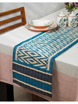 Fabindia - Blue Woven Natural Fibre Runner