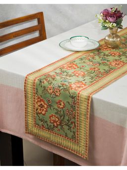 Fabindia - Green Indra Printed Cotton Runner