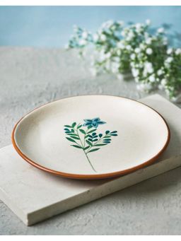 Fabindia - Brown Jasmine Ceramic Quarter Plate