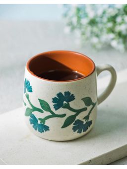 Fabindia - Brown Jasmine Ceramic Mug