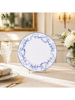 NFI Essentials - 10 Inch Ceramic Floral Design Serving Plate