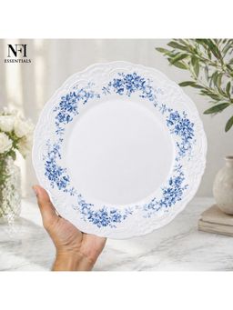 NFI Essentials - 10 Inch Ceramic Floral Design Serving Plate