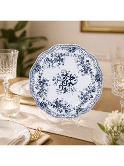 NFI Essentials - 9 Inch Ceramic Floral Design Serving Plate